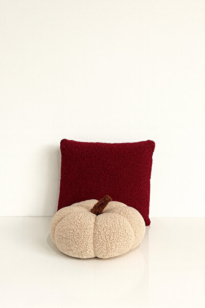Madame Clean Home Teddy Decorative Pumpkin Pillow and Inner-Filled Cushion