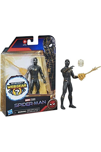 Marvel بدلة سبايدر مان باللونين الأسود والذهبي مقاس 6 بوصات