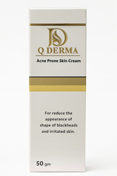 Q Derma كريم تقليل الحبوب والرؤوس السوداء للبشرة الدهنية 50 مل
