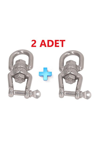 MARİNE TOWN 2 Adet Paslanmaz Fırdöndü. 12mm. Kilitli Fırdöndü. Çapa Fırdöndüsü.