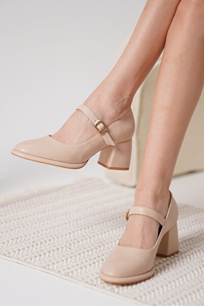 modaserdem أحذية نسائية ذات كعب عاري الجلد