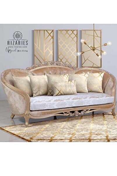 Other RIZARIES Beige Gold Throw Pillow Set of 6