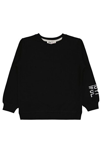 Civil Girls Basic 6-9 Years Old Sweatshirt - Black9-10 Years Old
