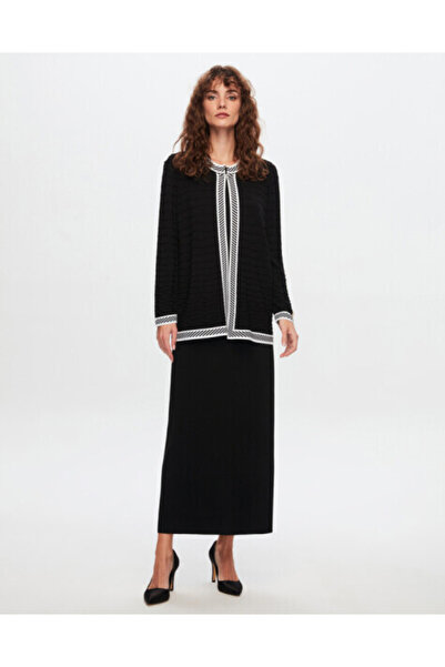 MISS DALIDA T24Y-2001 Çan Kesim Düz Renk Etek BLACK