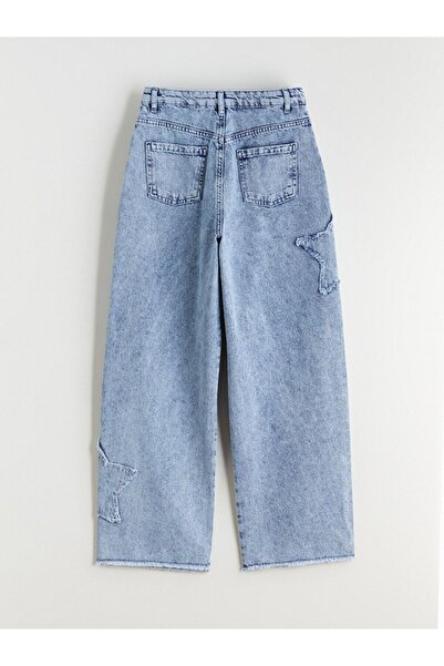 LC Waikiki LCW Kids Wideleg Kız Çocuk Jean Pantolon