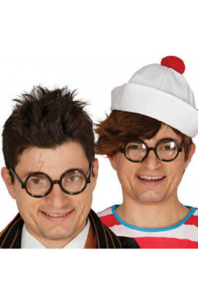 Go İthalat نظارات طلابية زجاجية بدون رقم بإطار أسود 1 قطعة (5250)