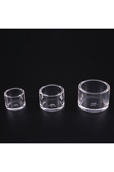 Polin Yapı Şeffaf Yuvarlak Akrilik / Pleksi 20 mm Kapak (4 Adet)