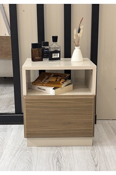 Genel Markalar KOMODİN AHŞAP KAPAKLI SOFT 45 KENARLI