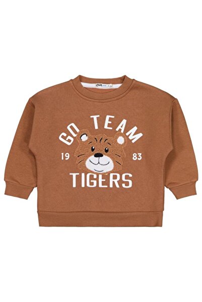 Civil Boys Go Team Tiger Printed 2-5 Years Old Sweatshirt - Brown 4-5 Years Old