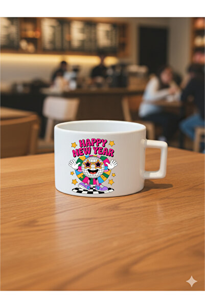 IŞILAY REKLAM 2026 New Year Collection Christmas Themed Design Coffee & Tea Cup