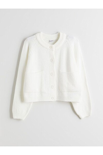 LC Waikiki Cardigan tricot pentru fete LCW Kids Crew Deck