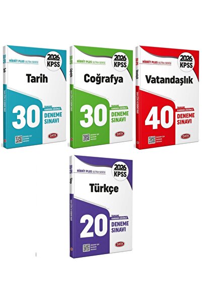 Data Yayınları Data 2026 KPSS Tarih + Coğrafya + Vatandaşlık + Türkçe Ultra 1...