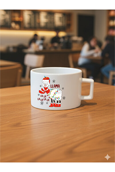 IŞILAY REKLAM 2026 New Year Collection Christmas Themed Design Coffee & Tea Cup