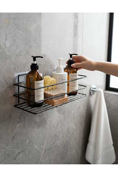 EVSTYLE Прямокутний органайзер для ванної кімнати - чорний