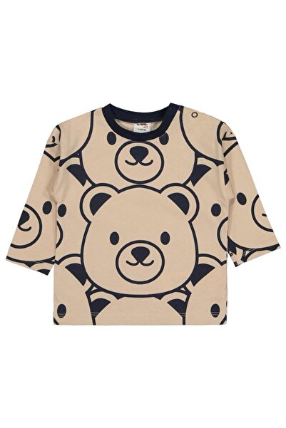 Civil Baby Ayıcıklar Baskılı 6-18 Ay Sweatshirt - Lacivert 9-12 Ay