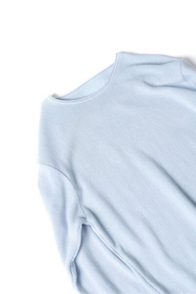 no7man Fareno Blue Sausage Collar Sweater