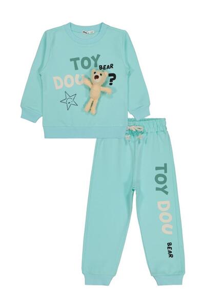 Civil Boys Toy Dou Printed 2-5 Years Old Tracksuit Set - Green 2-3 Years Old