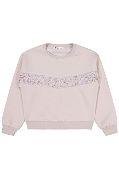 Civil Girls Tasseled 6-9 Years Old Sweatshirt - Beige 7-8 Years Old
