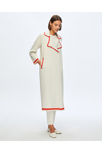 MISS DALIDA T24K-9001 Erkek Yaka Düz Renk Hırka VOLO-SMOKE