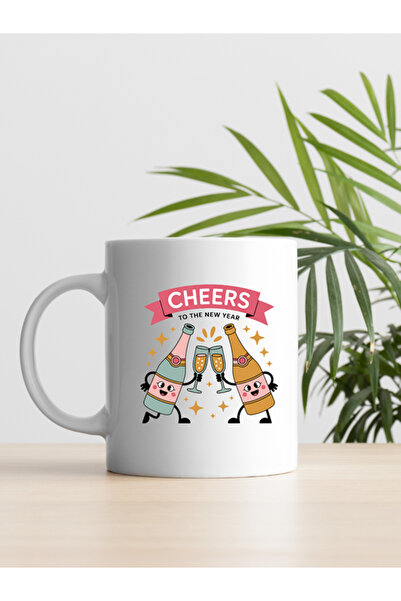 IŞILAY REKLAM 2026 New Year Collection Christmas Themed Design Coffee & Tea Cup