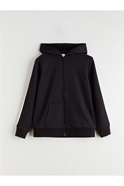 LC Waikiki LCW Kids Kapüşonlu Kız Çocuk Fermuarlı Sweatshirt