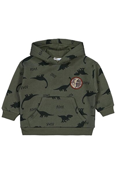 Civil Boys سويت شيرت مطبوع عليه ديناصور للأعمار من 2 إلى 5 سنوات - كاكي للأعمار من 5 إلى 6 سنوات