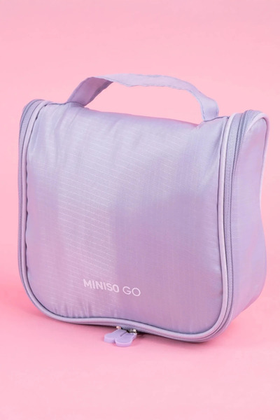 Miniso Minigo Serisi Kozmetik Seyahat Çantası - Mor