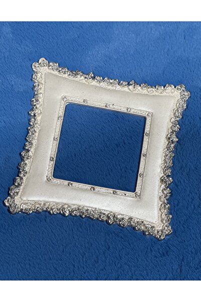 Marrone Silver Detailed Double Sided Tape Socket Frame Bell Ornament