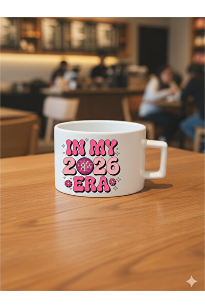 IŞILAY REKLAM 2026 New Year Collection Christmas Themed Design Coffee & Tea Cup