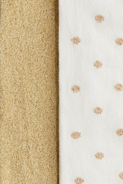 H&M 2'li İnce Triko Külotlu Çorap