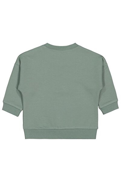 Civil Baby Teddy Baskılı 6-18 Ay Sweatshirt - Yeşil 12-18 Ay