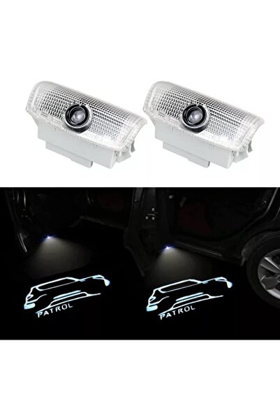 VIEREX Door Light for Nissan Patrol Y62 (2010-2023) - Glass Logo Welcome Projector