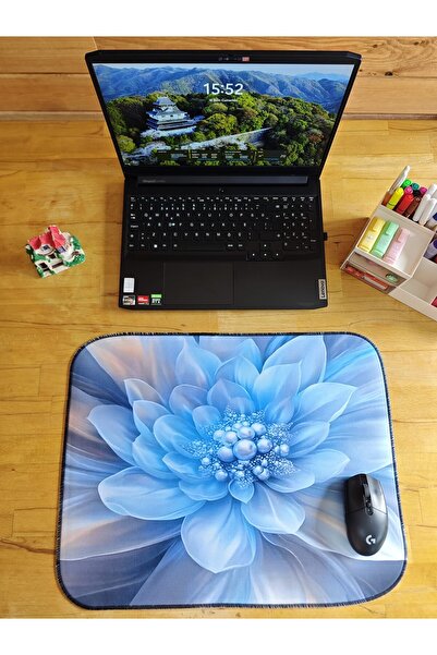 sgeteknoloji Sge Technology 55X45 cm Blue Pearl Anti-Slip Base Speed Surface Gamer Mouse Pad Gaming Pad