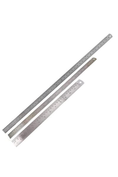 Raco Uken Stainless Steel Ruler Pack (30/60/100 cm) - Heavy-Duty Scale (Combo)
