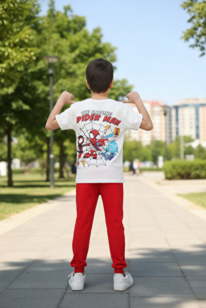 İsobel Kids Cartoon Printed 100% Cotton Boys Tracksuit Set |   Soft Texture