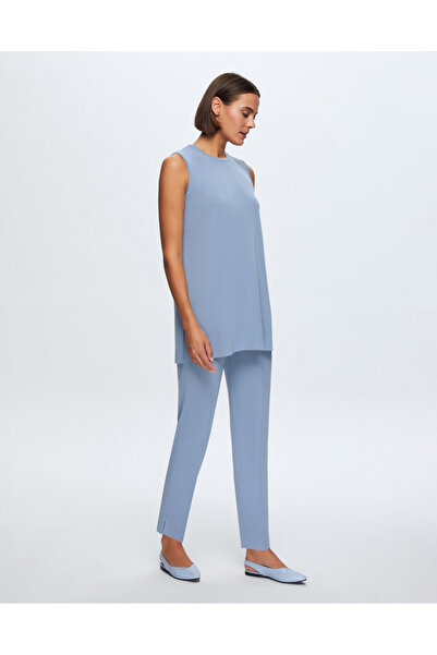 MISS DALIDA T24K-6000 Kolsuz Basic Tunik OVALE-BLUE