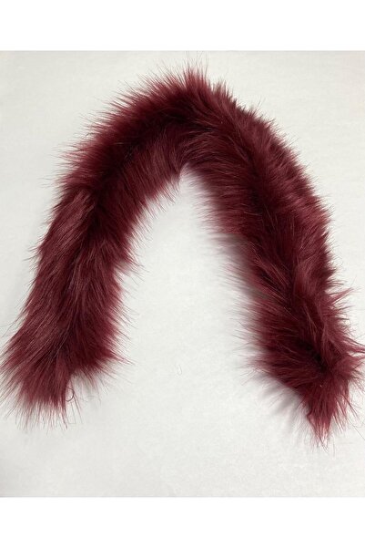 karantuhafiye Γούνα με κουκούλα μπορντό