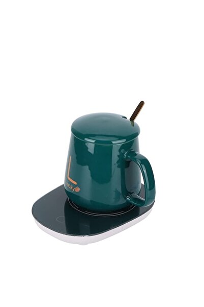 OEM Set cadou: cană ceramică cu bază de încălzire prin inducție, buton tactil...