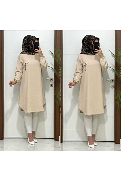 MODA ALMİRA VİZON RENK ÇİĞDEM TUNİK