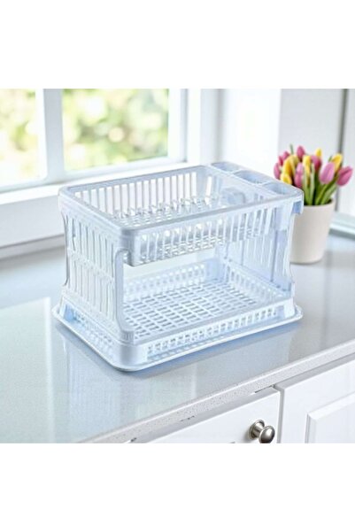 ÇEÇEN HOME Καλάθι πιάτων δύο επιπέδων/σχάρα πιάτων/σχάρα για πιάτα Πλάτος 41 ...