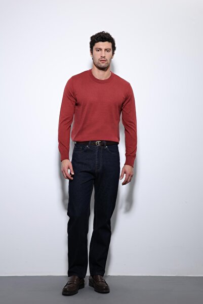 Antioch Burgundy Soft Textured Basic Men's Sweater