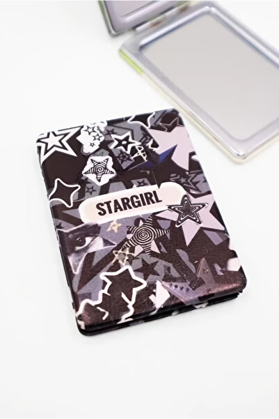 EFBUTİK Siyah Stargirl Cep Aynası