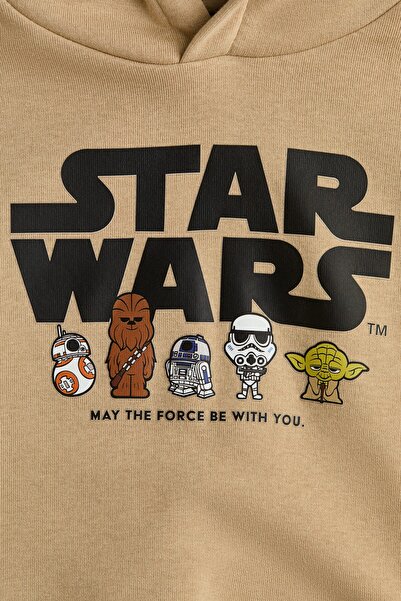 H&M Baskı Motifli ve Kapüşonlu Üst