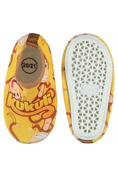 Kukuli Printed Sole -24 Size Sea Shoes - Mustard20