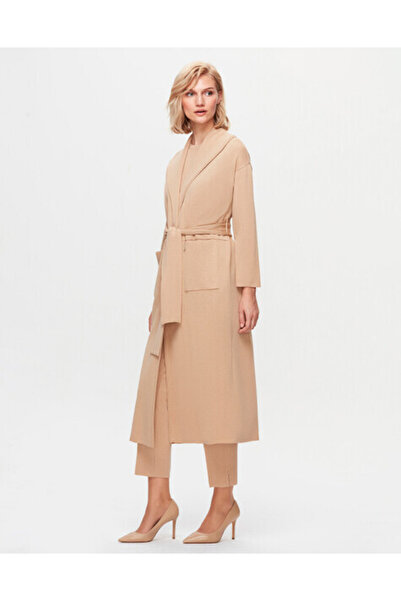 MISS DALIDA T25K-9015 İki Cepli Yaka Detaylı Hırka DIDO-BEİGE