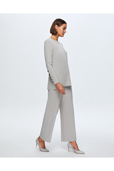 MISS DALIDA T24K-6001 Uzun Kollu Basic Tunik VİLLA-GREY