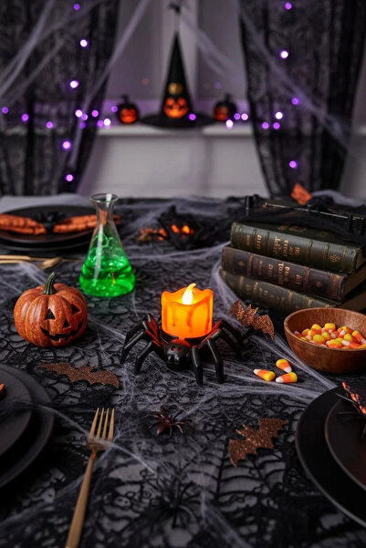 Miniso Halloween Masaüstü Işıklı Örümcek
