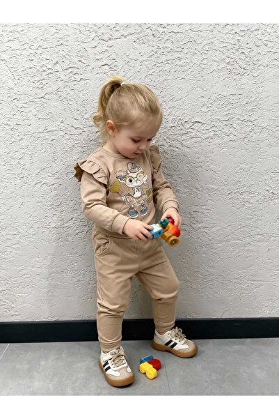 Gocoland Girls' Tracksuit/Pajama Set, Teddy Bear Print