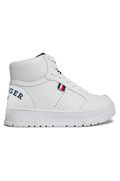Tommy Hilfiger Pantofi Sport logo High top Lace up sneaker