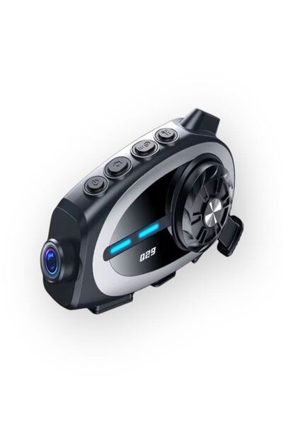 BUFS Q29 Kameralı Kask Kulaklığı | IPX6 Su Geçirmez, 500M İnterkom, Bluetooth 5.4, Çift Kişilik İletişim